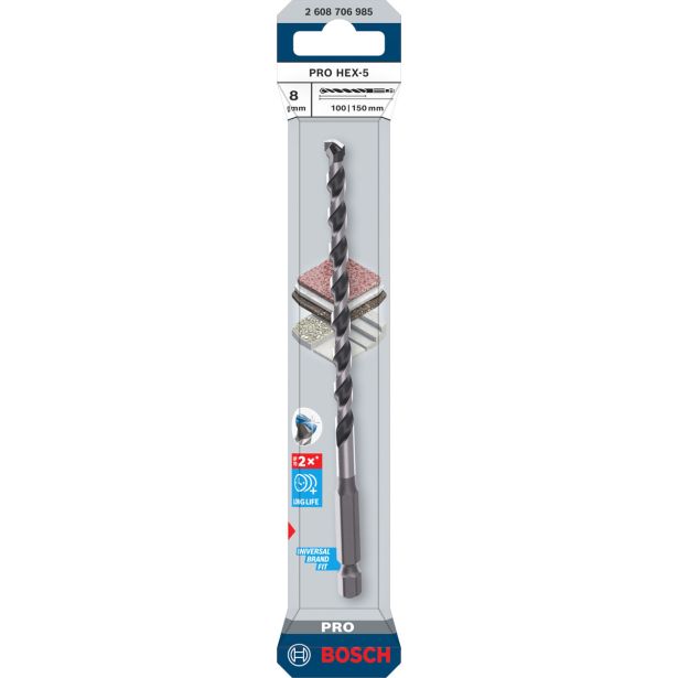 SVEDER ZA KAMEN DIN 8039 BOSCH 8X100X150 MM