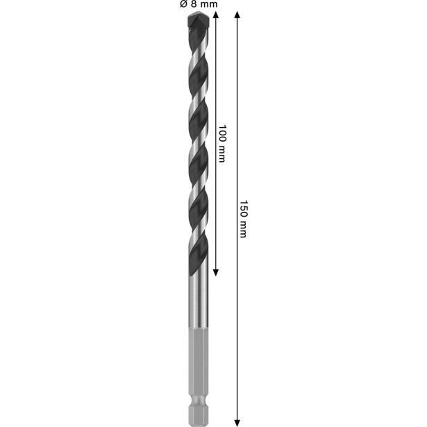 SVEDER ZA KAMEN DIN 8039 BOSCH 8X100X150 MM