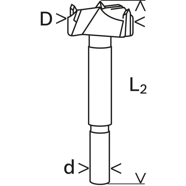 SVEDER ZA LES, ZA OKOVJE BOSCH 25 X 60 X 90 MM