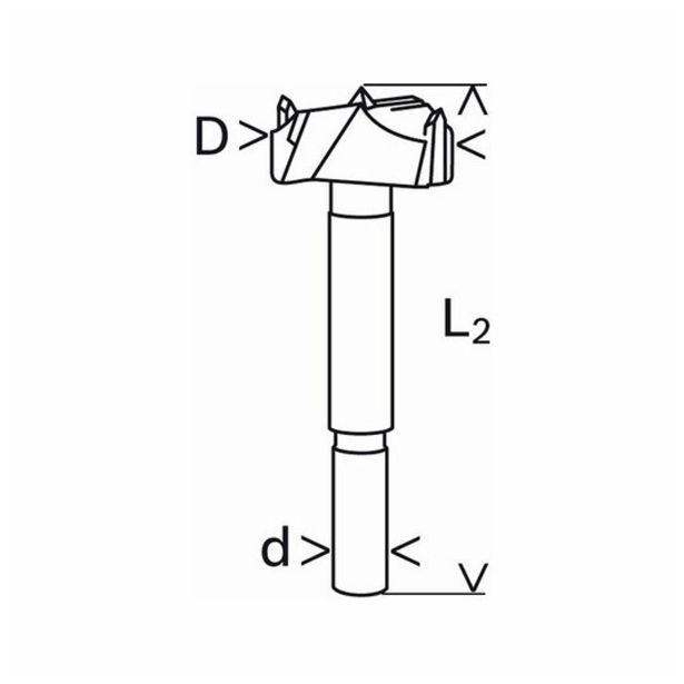 SVEDER ZA LES, ZA OKOVJE BOSCH 32X90 MM HM/CT