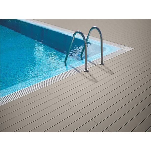 WPC DESKA ZA TERASO SVETLO SIVA 3000X150X25 MM