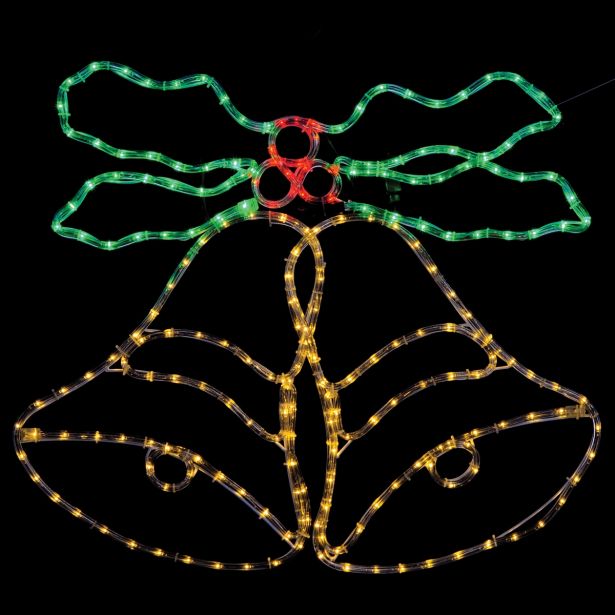 LUČKE MQ DVOJNI LED ZVONEC 83X73 CM(V) EFEKT ZVONJENJA