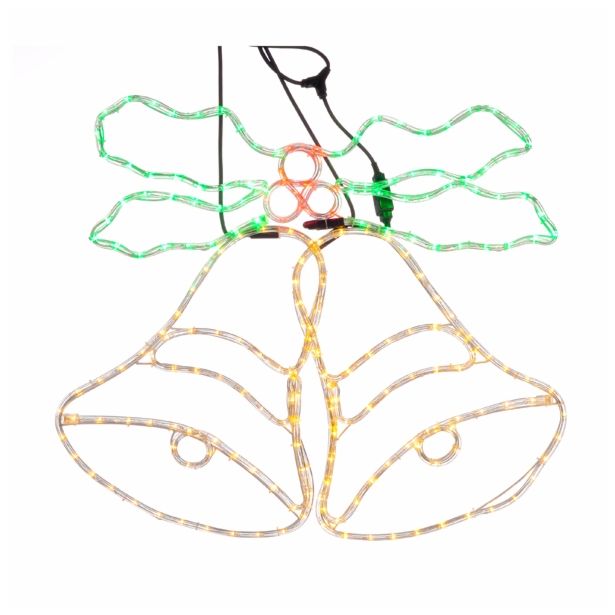 LUČKE MQ DVOJNI LED ZVONEC 83X73 CM(V) EFEKT ZVONJENJA