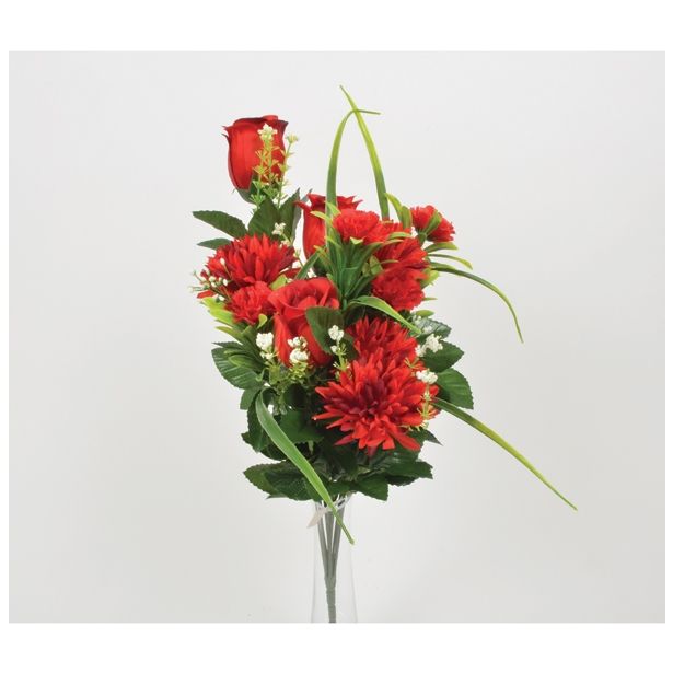 SVILENO CVETJE DAR KRIZANTEMA, VRTNICA ŠOPEK X12, RDEČ