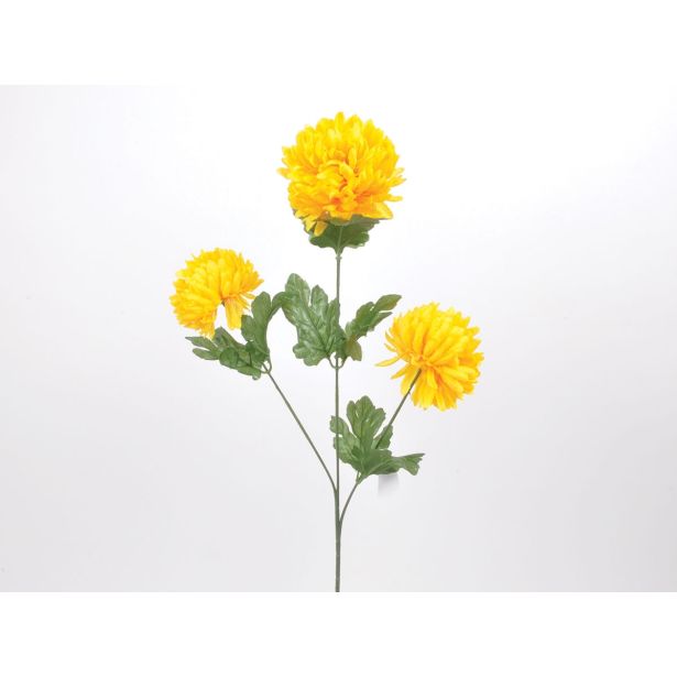 SVILENO CVETJE KRIZANTEMA VEJICA X 3 RUMENA