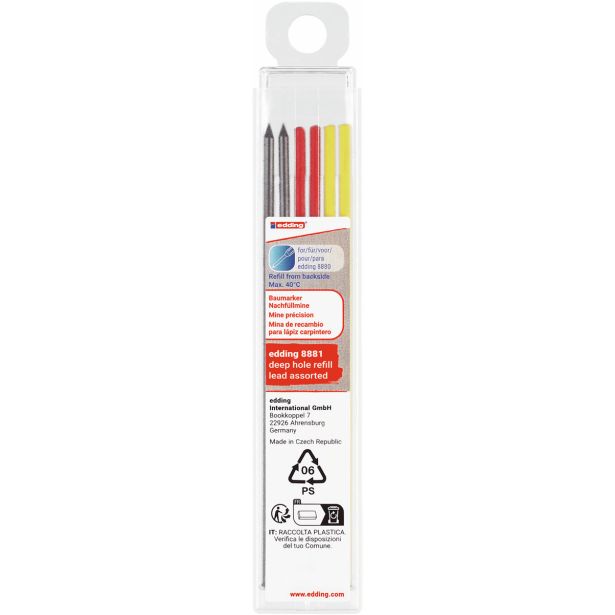 SVINČNIK EDDING SET MINIC ZA SVINČNIK E-8880 SOFT 6/1
