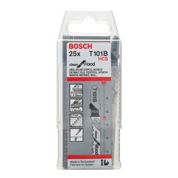 LIST VBODNE ŽAGE BOSCH T 101 B 25-DELNI KOMPLET