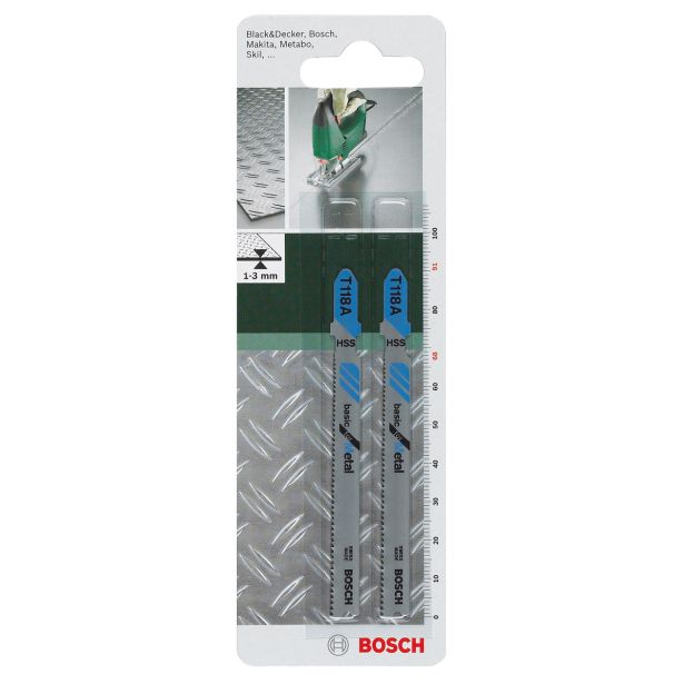 LIST VBODNE ŽAGE BOSCH T 118 A HSS 2-DELNI KOMPLET