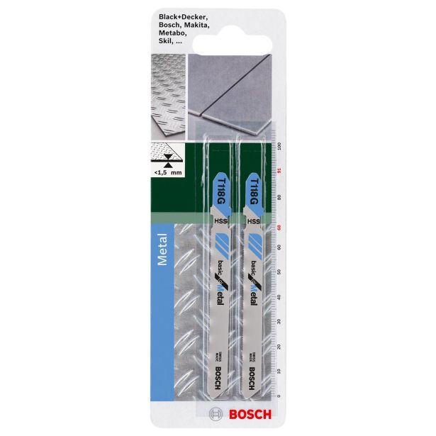 LIST VBODNE ŽAGE BOSCH T 118 G HSS ZA KOVINO 91 MM 0.7/36 TPI