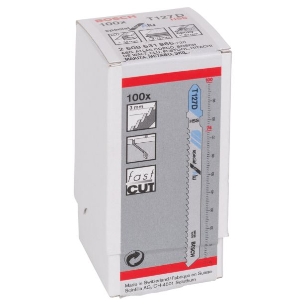 LIST VBODNE ŽAGE BOSCH T 127 D 100-DELNI KOMPLET