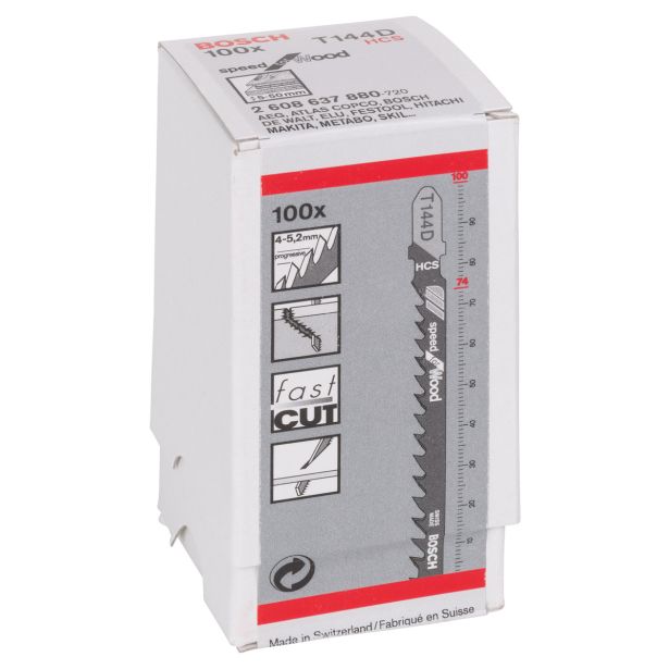 LIST VBODNE ŽAGE BOSCH T 144 D 100-DELNI KOMPLET