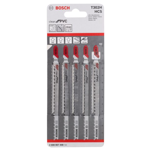LIST VBODNE ŽAGE BOSCH T 302 H 5-DELNI KOMPLET