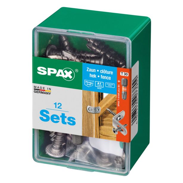 RF UNIVERZALNI VIJAK SPAX T-STAR 7X35 + KOTNIK A2 ZAV=12KOS ZA OGRAJO