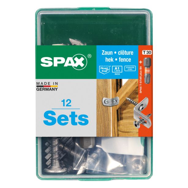 RF UNIVERZALNI VIJAK SPAX T-STAR 7X35 + KOTNIK A2 ZAV=12KOS ZA OGRAJO