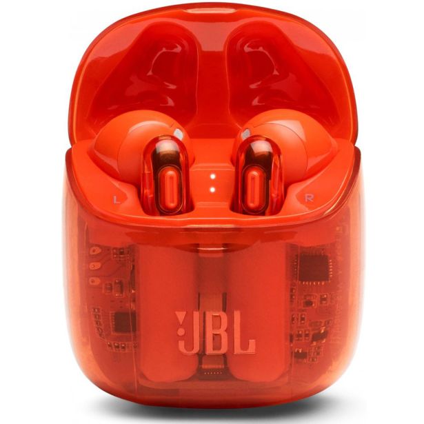 SLUŠALKE JBL T225TWS PROSOJNA ORANŽNA