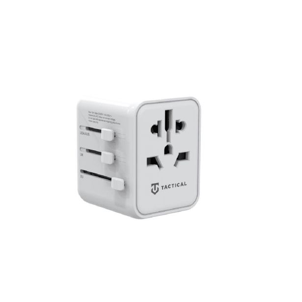 TACTICAL UNIVERZALNI HIŠNI ADAPTER 220V + 1X USB 2.1A IN TYPE C VHOD  SVETOVNI HIŠNI POLNILEC - ADAPTER / PRETVORNIK