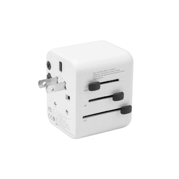 TACTICAL UNIVERZALNI HIŠNI ADAPTER 220V + 1X USB 2.1A IN TYPE C VHOD  SVETOVNI HIŠNI POLNILEC - ADAPTER / PRETVORNIK