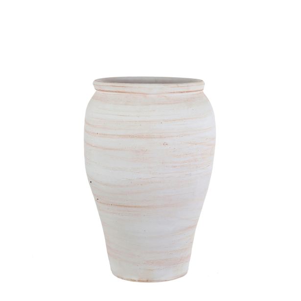 GLINENI ZUNANJI LONEC MICA TANGER LONEC OKROGEL BEL - V60XD55CM