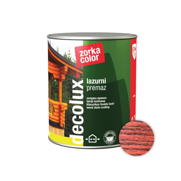 TANKOSLOJNI PREMAZ ZORKA DEKOR DECOLUX LAZURNI PREMAZ 0.75 L 12 KOSTANJ