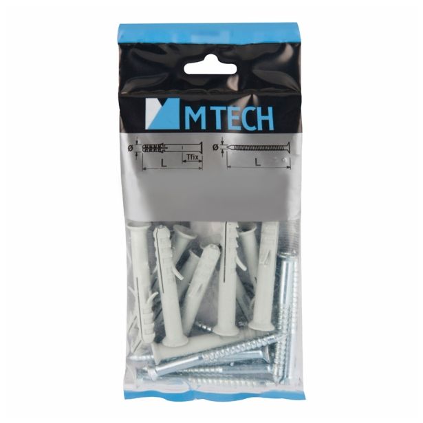 ZIDNI VLOŽEK Z VIJAKOM MTECH TCS 6X60 ŽIČNI VIJAK ZAV=15