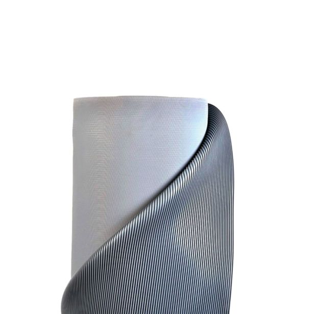 TEHNIČNA GUMENA PLOŠČA AVTOTEKAČ 1200X10000X3 MM OZKA REBRA, SIV