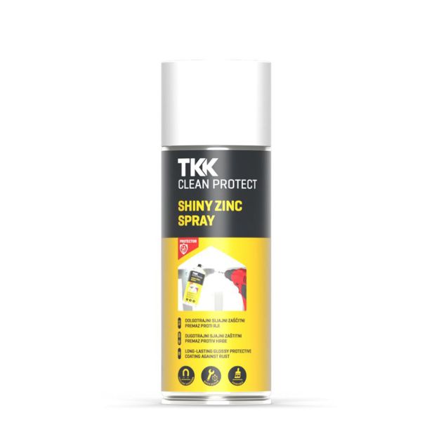 TEHNIČNI SPREJ TKK CLEAN PROTECT SHINY ZINC 400 ML - CINK SIJAJ