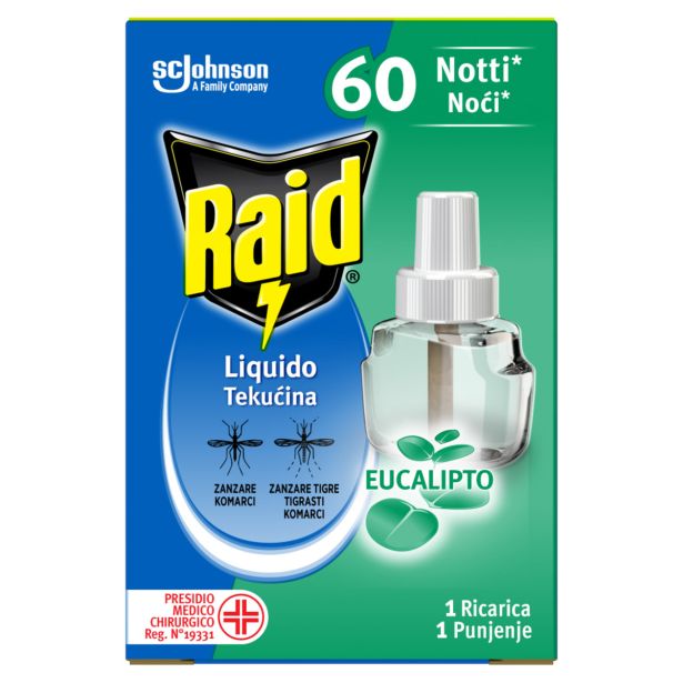 POLNILO ZA ELEKTRIČNI ODGANJALEC KOMARJEV RAID 36 ML