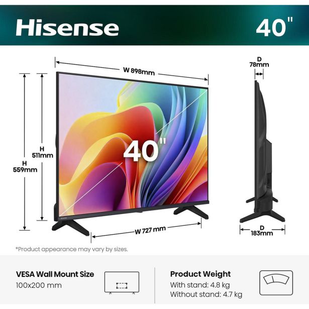 TELEVIZOR HISENSE 40A49S