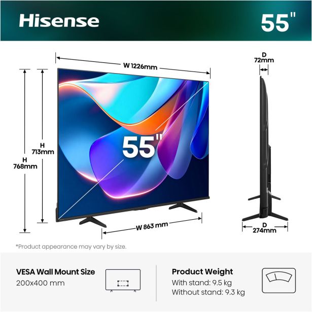 TELEVIZOR HISENSE 55A6S