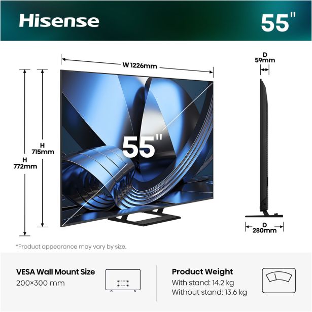 TELEVIZOR HISENSE 55U7SE MINILED