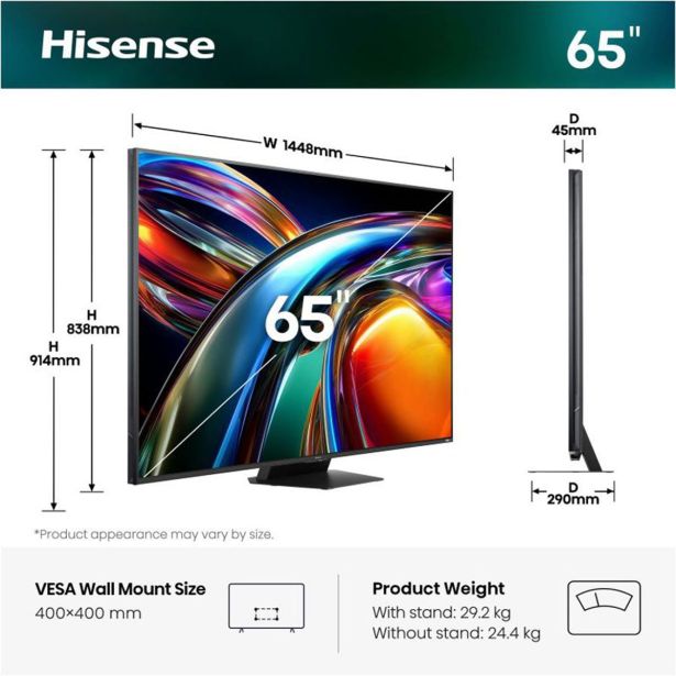 TELEVIZOR HISENSE 65UR8S RGB MINILED