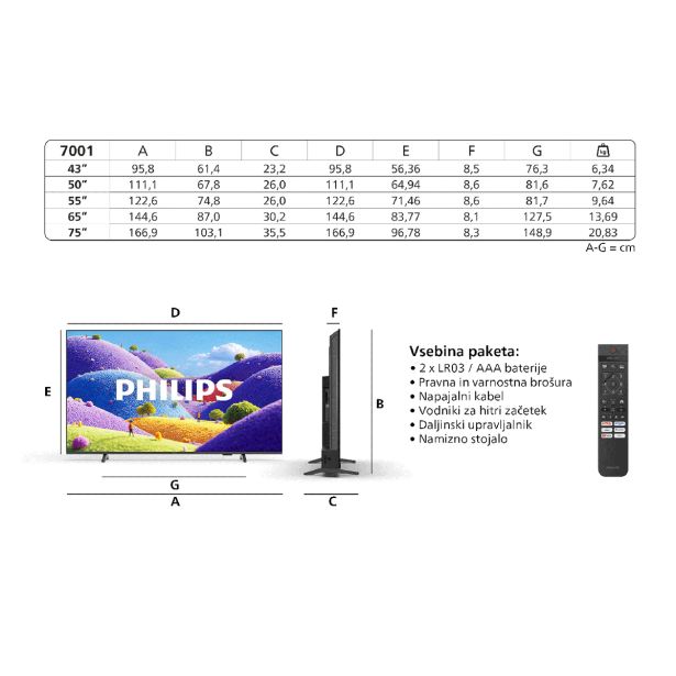 TELEVIZOR PHILIPS 75PUS7001/12