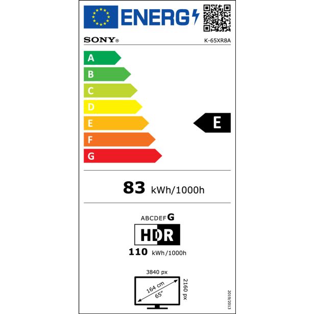 TELEVIZOR SONY OLED K65XR8APAEP