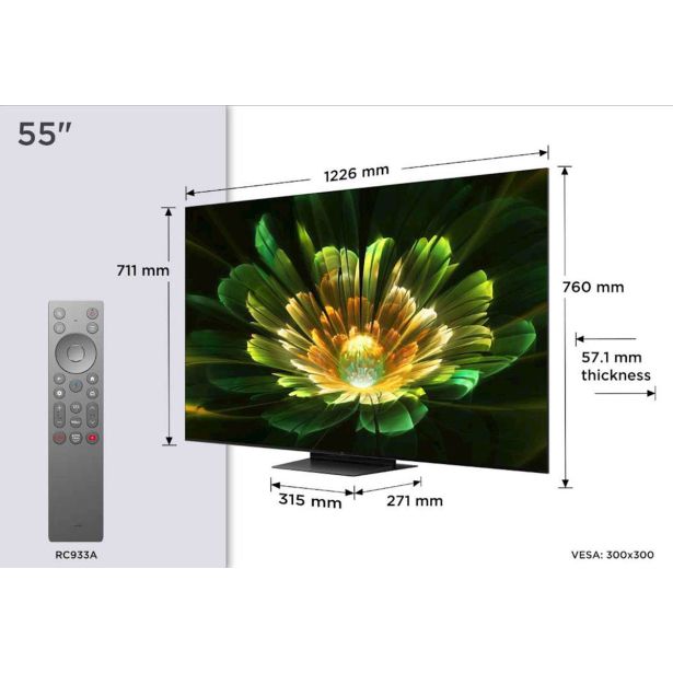 TELEVIZOR TCL 4K QD-MINI LED HDR 55C79K BANG & OLUFSEN