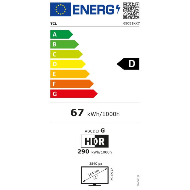 TELEVIZOR TCL 4K QD-MINI LED HDR 65C81K BANG & OLUFSEN