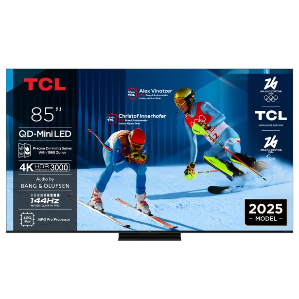 TELEVIZOR TCL 4K QD-MINI LED HDR 85C71K BANG & OLUFSEN