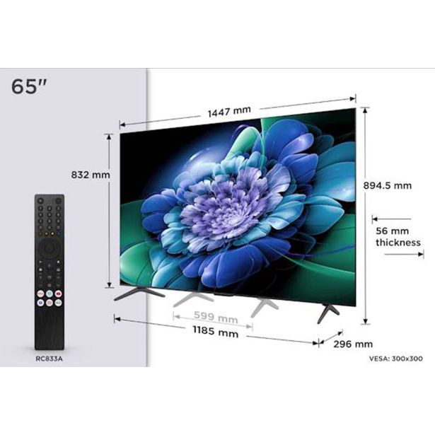 TELEVIZOR TCL 65C69K QD-MINI LED GOOGLE TV 144HZ