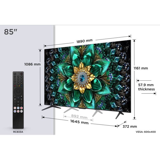 TELEVIZOR TCL QD-MINI LED TV 85Q6C
