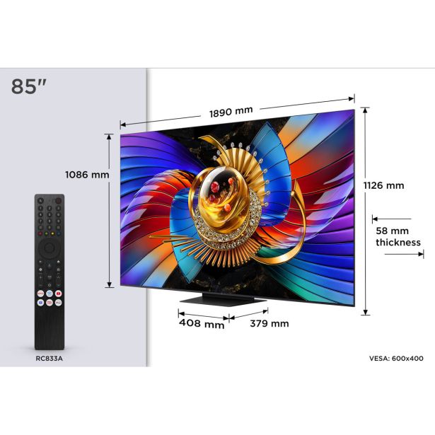 TELEVIZOR TCL SQD-MINI LED TV 85Q7D PRO