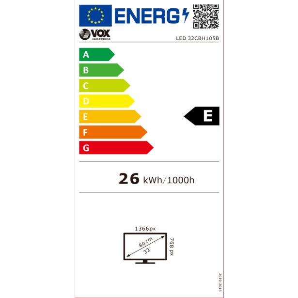 TELEVIZOR VOX 32CBH105B FRAMELESS