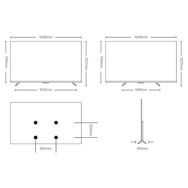 TELEVIZOR XIAOMI QLED TV A PRO 75 2026 L75MB-APEU