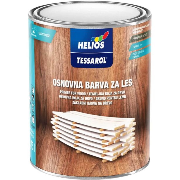 TEMELJNI PREMAZ HELIOS TESSAROL OSNOVNA ZA LES BELA 0.75 L
