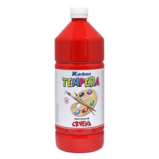 TEMPERA BARVA KARBON RDEČA 1L