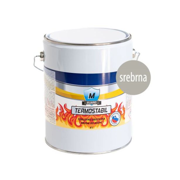 TEMPERATURNI PREMAZ M-GUARD TERMOSTABIL SREBRN 4 L 500°C