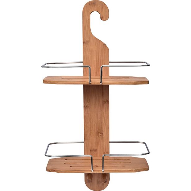 TENDANCE DVOJNA VISEČA POLICA MDF BAMBUS