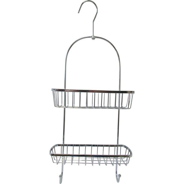 TENDANCE VISEČA DVOJNA POLICA ZA TUŠ, KROM