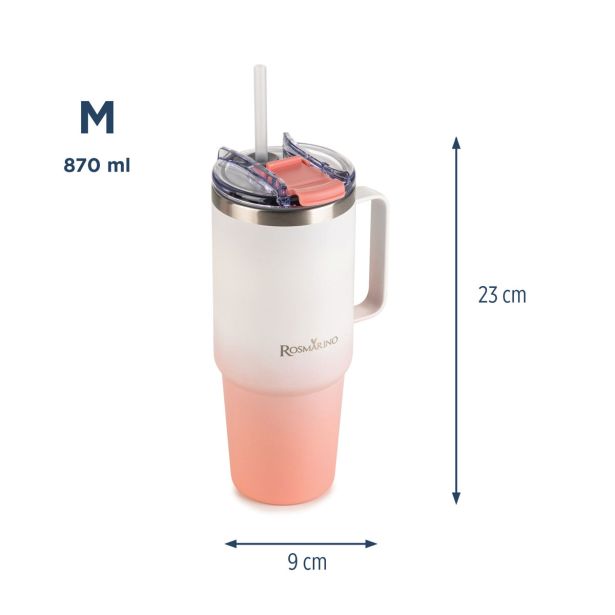 TERMO LONČEK ROSMARINO OMBRE 870ML ROZA