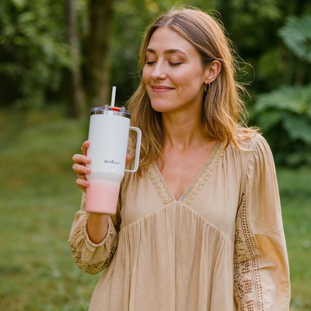 TERMO LONČEK ROSMARINO OMBRE 870ML ROZA