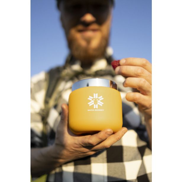 TERMO POSODA SNOW MONKEY FOODIE MINI 350 ML RUMENA