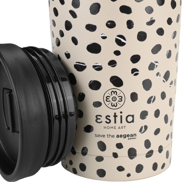 TERMO LONČEK ESTIA LEOPARD TAUPE 350 ML